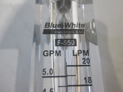 Blue-White Industries, F-550, Flowmeter, 0-5 GPM, New - Picture 5 of 7