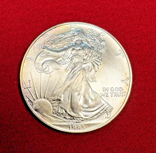 1993 American Silver Eagle 1 Troy Oz. .999 Fine One Dollar BU Uncirculated Coin