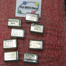 Crystal 4.000 MHz Through Hole Assorted Manufacturers - NOS Qty 8