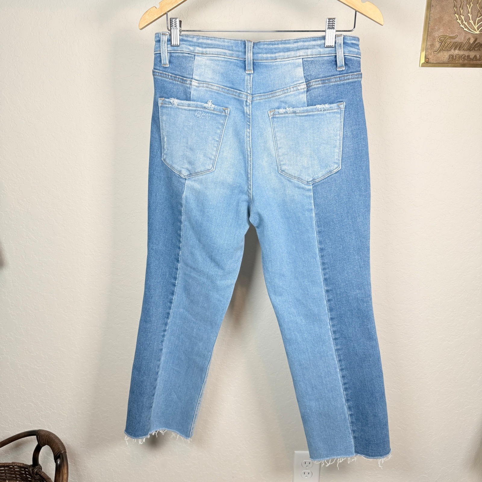 Flying Monkey Womens Two Tone Patchwork Straight … - image 7