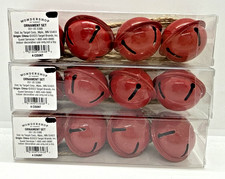 Wondershop 12 Red Jingle Bell Christmas Ornament Jute Hanging Cord New