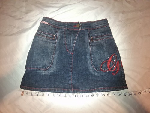 Vintage G-UNIT Girl's Size 16 Jean Skirt Denim Skort Skirt Shorts Throwback Mini - Picture 5 of 9