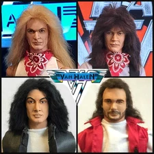 VAN HALEN 1/6 CUSTOM FIGURE SET Eddie David Lee Roth Alex Michael Anthony READ