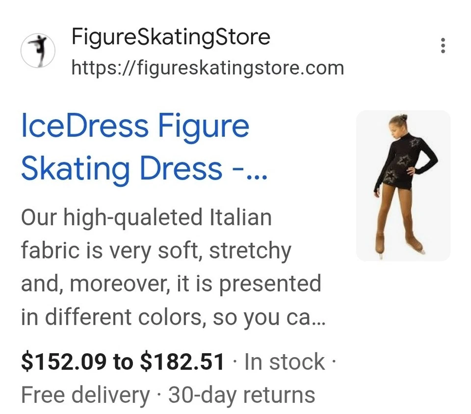 Thermal Ice Skating Dress - Image 2 of 3