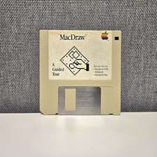 1986 Vintage MacDraw: A Guided Tour 3.5" Floppy Disk Apple Macintosh Plus, 512K