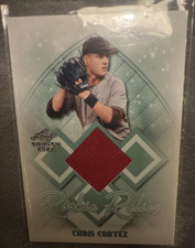 Leaf 2024 Trinity Rookie Relics Chris Cortez #RR-19 Memorabilia Baseball Card. rookie card picture