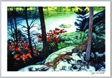 Joni Mitchell Landscape Art Print Nature Scene  JMA
