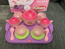 Rare Vintage Playskool Magic Tea Party Set ( Complete) With Original Box