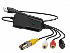 PC-Based BNC RCA S-Video To USB 2.0 DVR Adapter  Plug-N-Play Video Capture Dongle