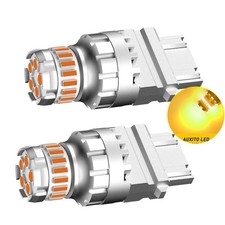 2x Yellow High Power 3157 3057 3457 4057 Led Amber Turn Signal Light Bulbs 100w