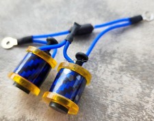 1" 8-32 Tattoo Machine Parts Coils 8 Wrap Yellow Washers Custom Neon Blue USA