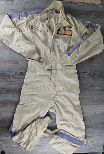 Vintage Racemark Nomex Racing Suit ICSCC Sports Car Club Fire Resistant 1970s