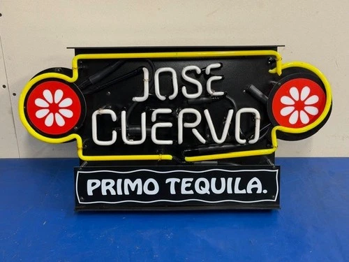 Vintage Jose Cuervo Primo Tequila 3D Neon Light Sign Lamp Bar PARTS OR REPAIR