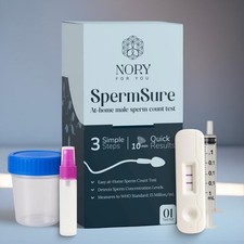 Nory Sperm Test Kit   At-Home Male Fertility Test for Sperm Count