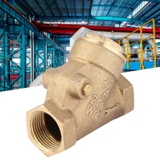 NPT 3/4in Thread Brass Check Valve Y Type One Way Check Valve 1.6Mpa For