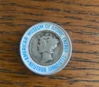 American Museum Of Atomic Energy Neutron Irradiated 1945 Mercury Dime - GREAT!