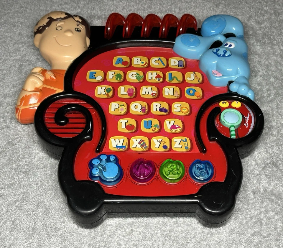 2001 Mattel Blues Clues Joe's Learning Letters Alphabet Educational Notebook - Image 3 of 4