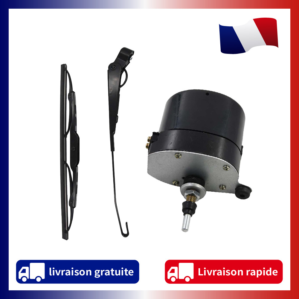 Moteur d'essuie-glace tracteur robuste 01287358 mécanisme noir haute durabilité