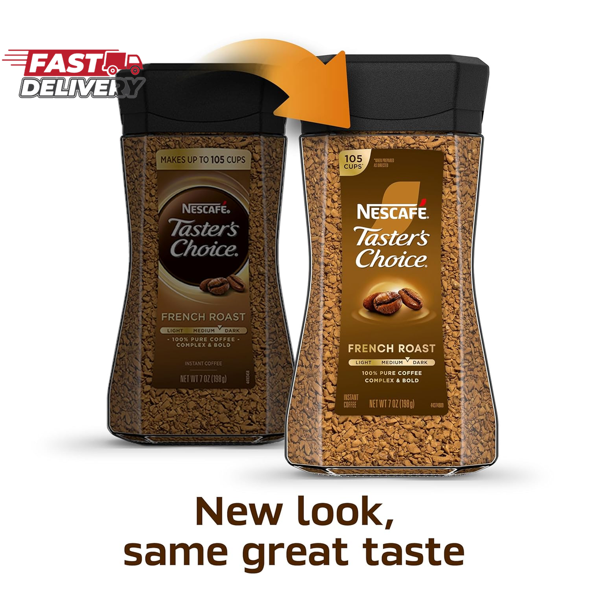 NESCAFÉ Taster'S Choice Instant Coffee, Dark Roast Coffee, French