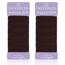 Dark Brown Thin Small Elastic Hair Ties 2mm Hair Bands Accessories 80 Pcs