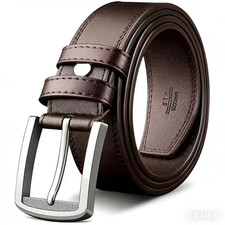 Genuine Leather Luxury Brand Men'S Belt, Business Fashion Trend Belt, Men'S Jean