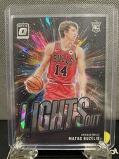 2024-25 Panini Donruss Optic Matas Buzelis Lights Out Rookie Cracked Ice /25