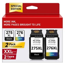 PG-275XL CL-276XL Ink Cartridges for Canon Pixma TR4720 TR4722 TS3500 Series Lot