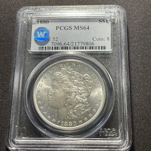 1880 Morgan Silver Dollar PCGS MS-64 Nice