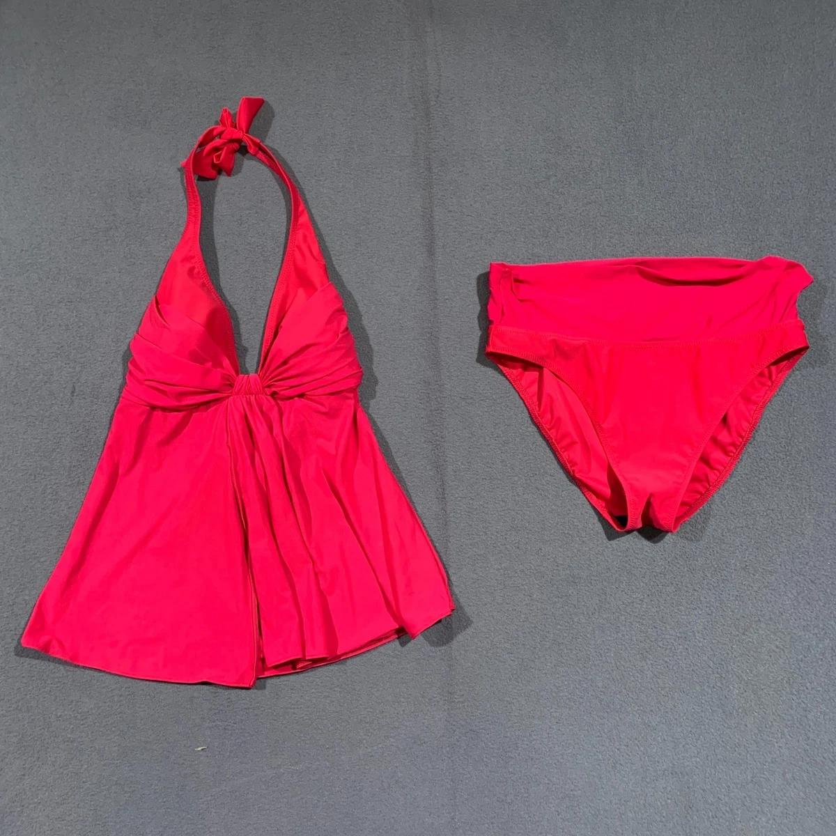 Profile By Gottex Tankini Estándar De Cisne Negro Con Copa D Para Mujer, Negro/Blanco