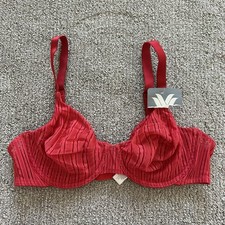 Wacoal Red Underwire Bra with Adjustable Straps Style 65318 Size 36C