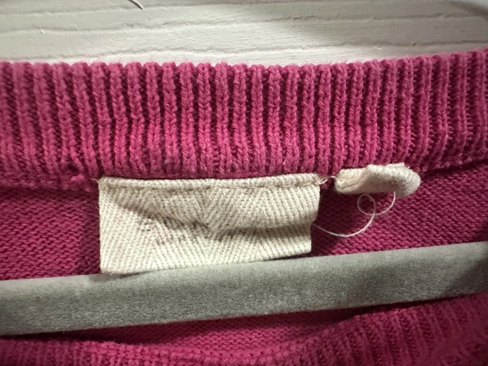 Vestido Suéter Rosa Niñas Talla 4T Diseño Cachorro Usado Frenchie Foto 3 de 4