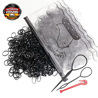 Mini Haargummis 1000 StüCk FüR Feines Haar & Flechtfrisuren Bunt Transparent
