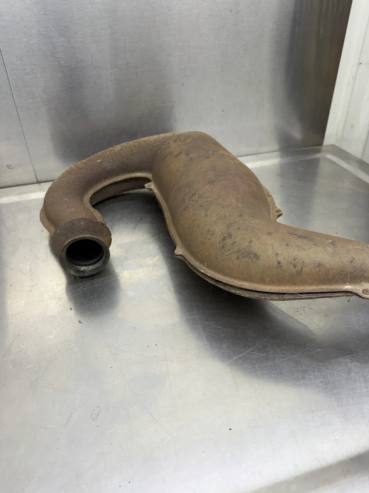 1995 96 Arctic Cat 550 Cougar Exhaust Expansion Pipe Chamber Pipe - Image 3 of 4