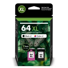 64XL XXL Black Color Ink Cartridges for HP 64 Envy 7155 7158 7855 7858 Printer