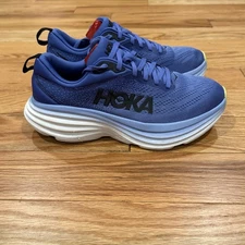 Hoka One One Womens Bondi 8 1127952 SCS Blue Running Shoes Sneakers Size 7.5 B