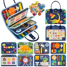 Busy Book for Toddlers 1-3, Montessori Toys Busy Board for 1 2 3 4 Year Old B...