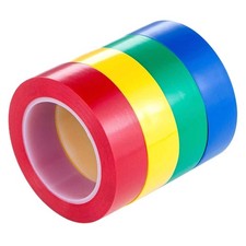 Electrical Tape 4 Rolls, 4 Colors Blue Green Red Yellow, Suitable for Profess...