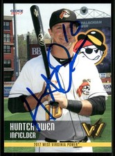 2016 West Virginia Power HUNTER OWEN Signed Card autograph auto PIRATES