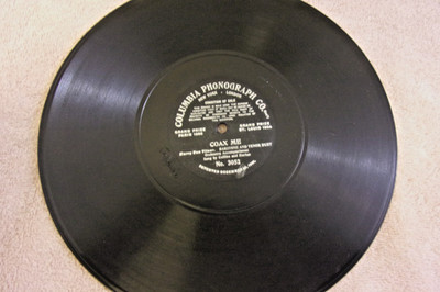 American Graphophone 1904 78 One Sided Coax Me 3052 Columbia Phonograph