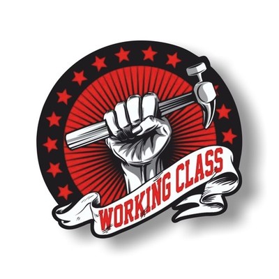 WORKING CLASS PVC AUFKLEBER (MBRPVC111)