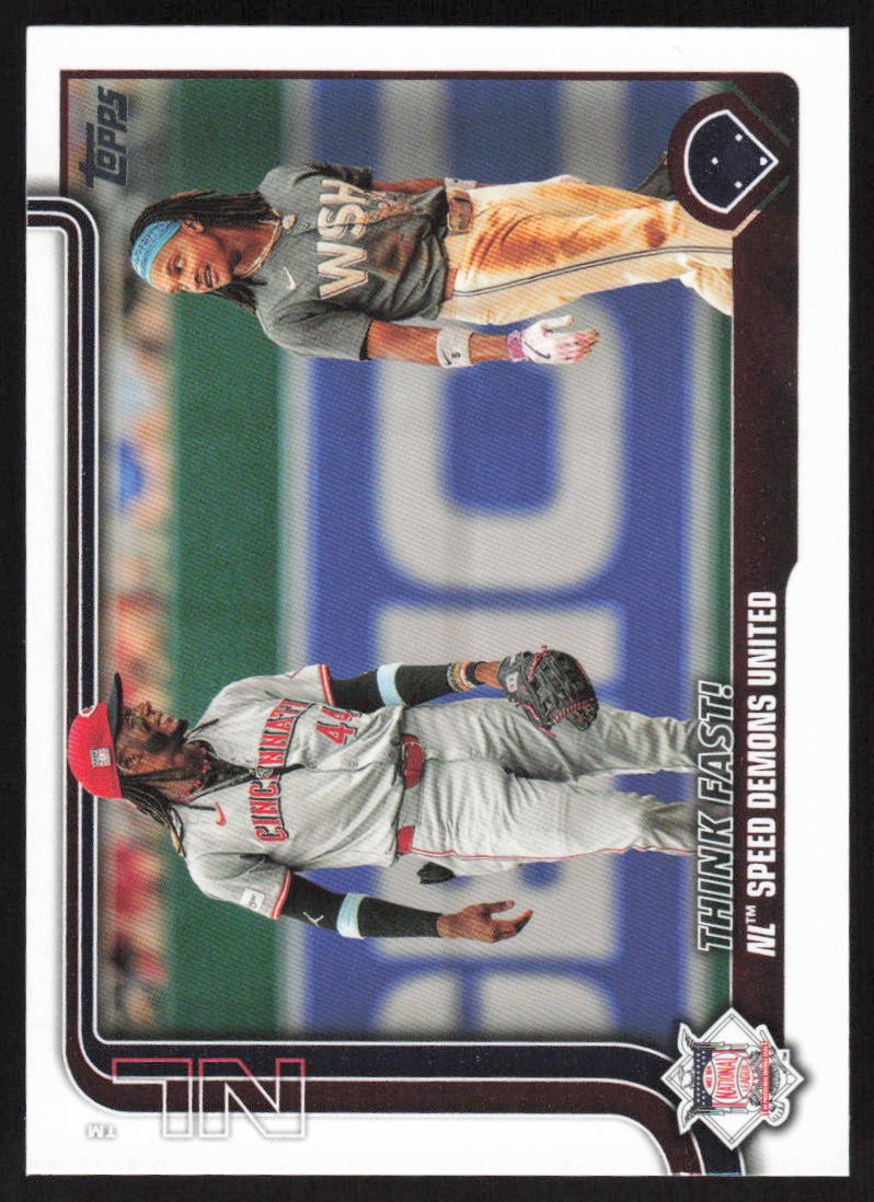 topps メモリアルカード　16/25 2025 Topps Series 2 #639 Think Fast! NL Speed Demons United