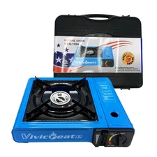 7000 BTU Portable Butane Gas Stove for Camping Cooking Outdoor, Lightweight P...