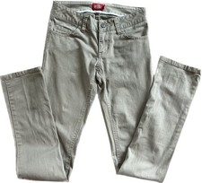 Dickies Girls Skinny Tan/khaki Chino Pants Size 1 School Uniform Street Wear