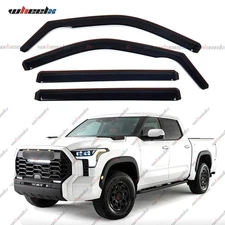 In-Channel Winsow Visor Rain Guards Bug Deflectors For Toyota Tundra 2022-2024