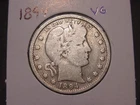 1894 BARBER QUARTER VG POPULAR BETTER DATE FREE SHIPPING