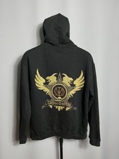 Fruit Of The Loom Dream Theater 2011 Skull Hoodie Black Rock Mens Full Zip Sz M