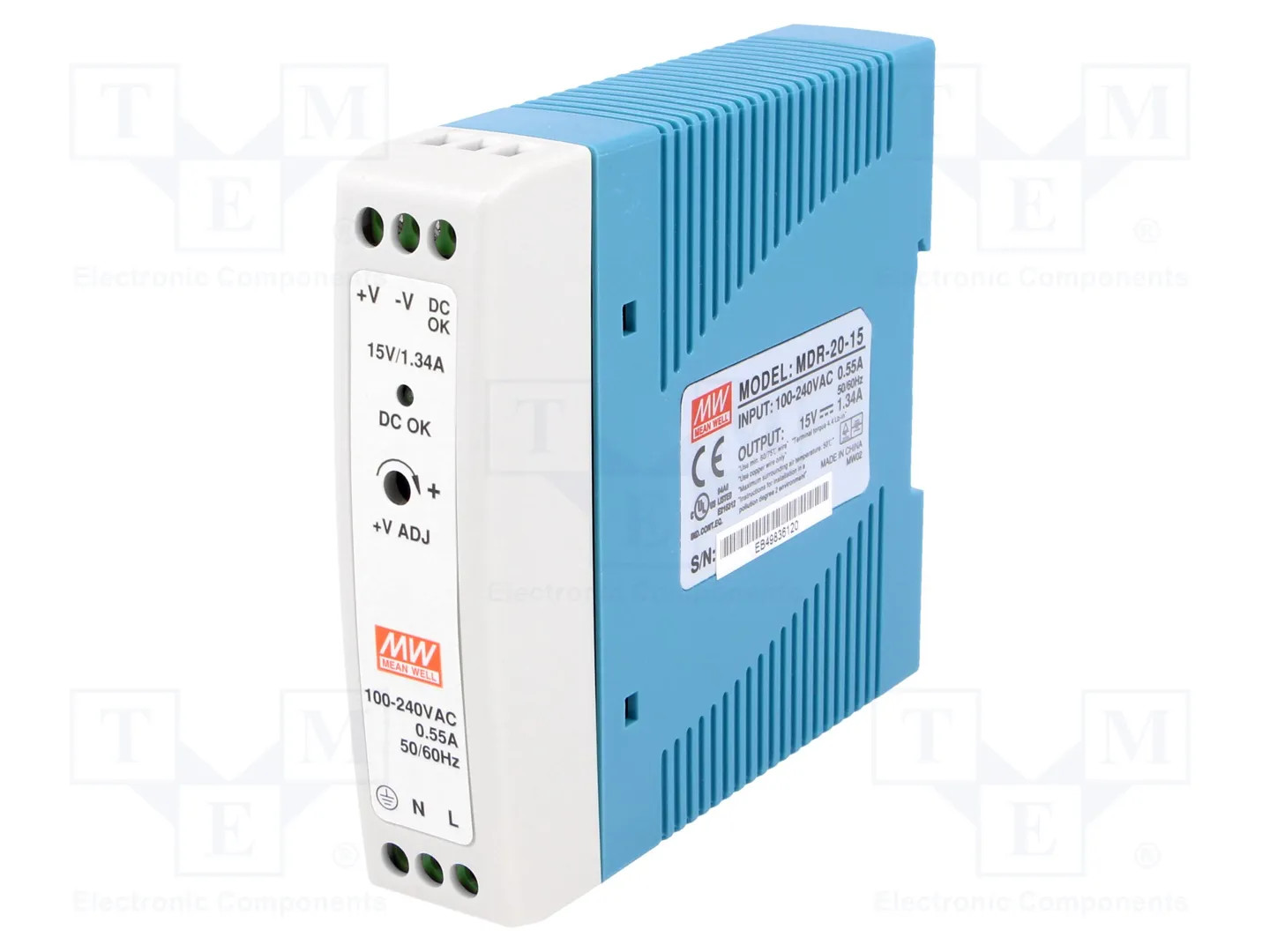 MEAN WELL MDR-20-15 Power supply