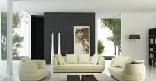 Moderne Design Sofagarnitur Sofagarnituren Ledercouch 3+2+1 Polstergarnitur +USB