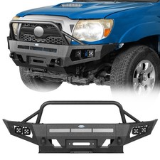 Front Bumper Brush Guard For Toyota Tacoma 2005 2011 Skid Plate Winch Ready Led Front Bumper Brush Guard For Toyota Tacoma 2005 2011 Skid Plate Winch Ready Led
