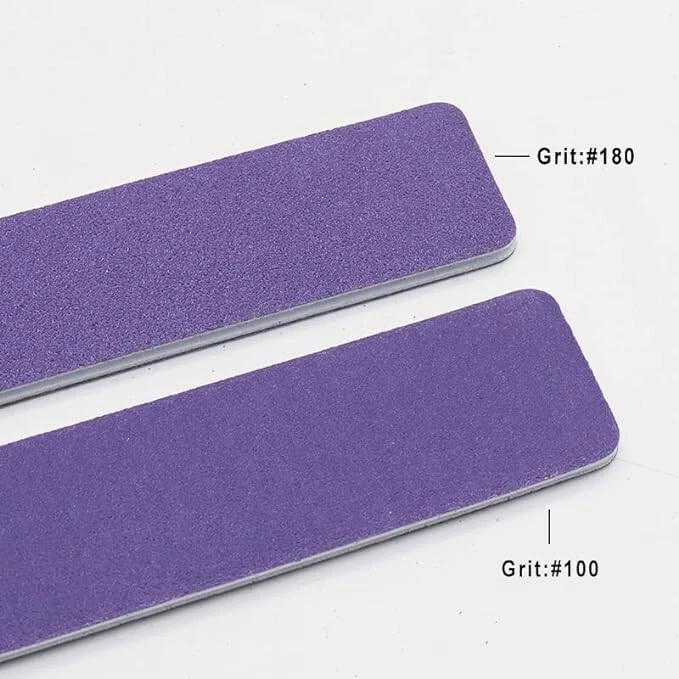 Bzbuy Jumbo 50 PIEZAS Limas de Uñas Profesionales Doble Cara 100/180 Grano PÚRPURA Foto 2 de 3